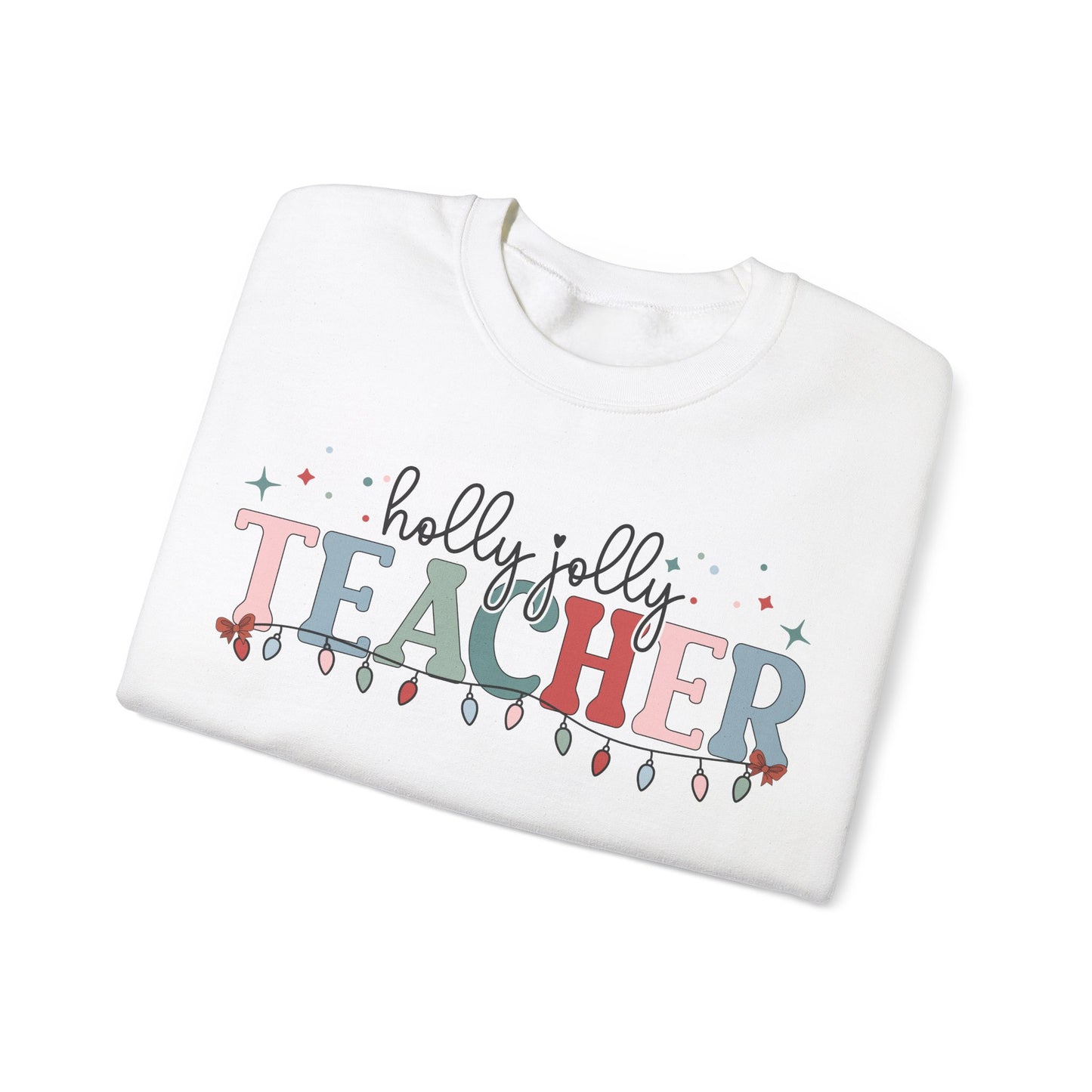 Holly Jolly Teacher Crewneck Sweatshirt