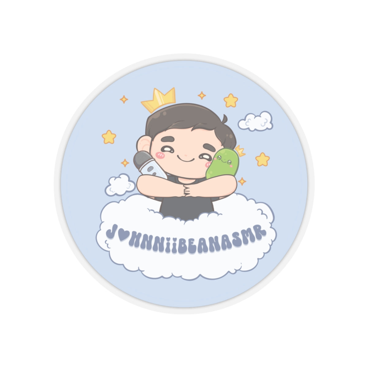Johnnii Bean Die-Cut Sticker – Sleepy Beans Boutique