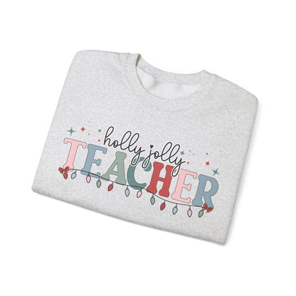 Holly Jolly Teacher Crewneck Sweatshirt