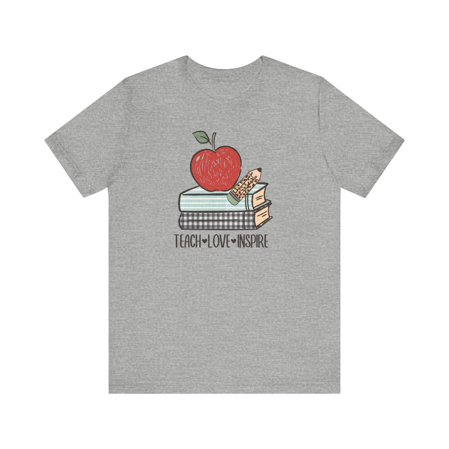 Teach, Love, Inspire Unisex Short Sleeve Tee