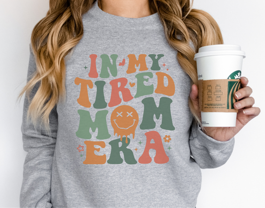 In My Tired Mom Era Crewneck Sweatshirt