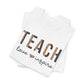 Teach, Love, Inspire Cheetah Print Unisex Short Sleeve Tee