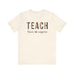 Teach, Love, Inspire Cheetah Print Unisex Short Sleeve Tee