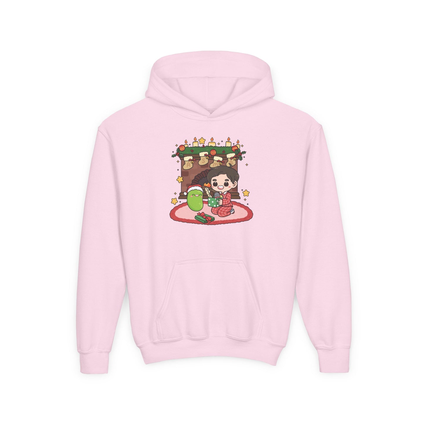 Christmas Youth Hoodie - Johnniibeanasmr Santa Hat Design