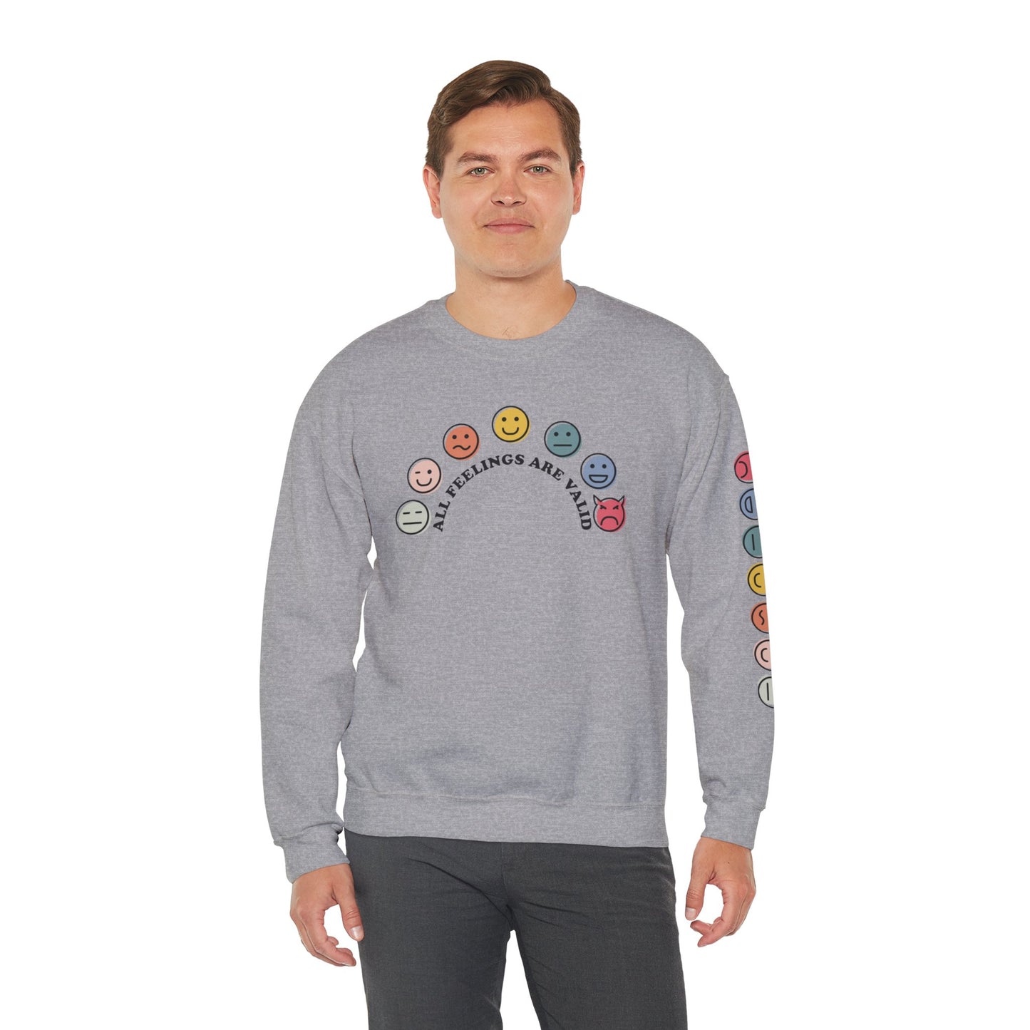 All Feelings are Valid Unisex Crewneck Sweatshirt