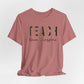 Teach, Love, Inspire Cheetah Print Unisex Short Sleeve Tee