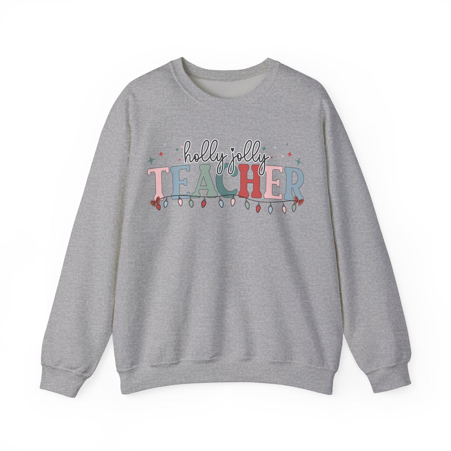 Holly Jolly Teacher Crewneck Sweatshirt